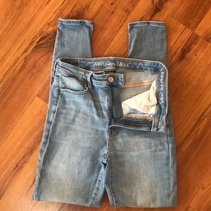 American Eagle Super Hi-Rise Jeggings Sz 8 Long